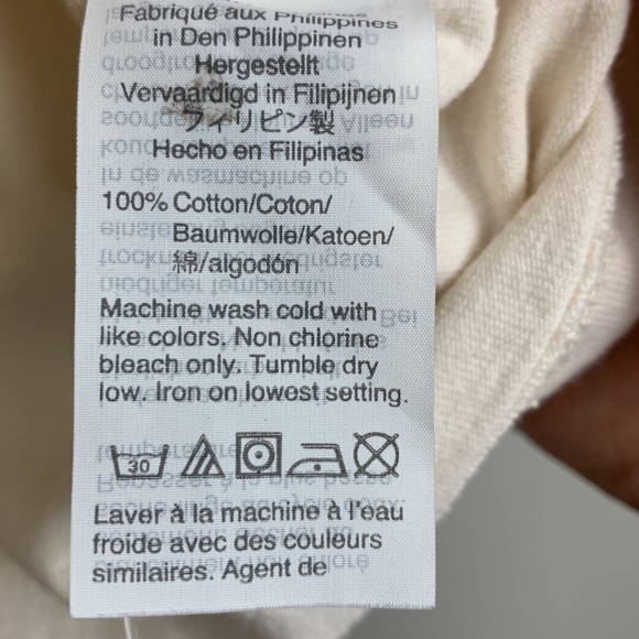 Madewell Botanical Graphic Setlist Boxy Tee Cropped Ivory - Picture 9 of 9